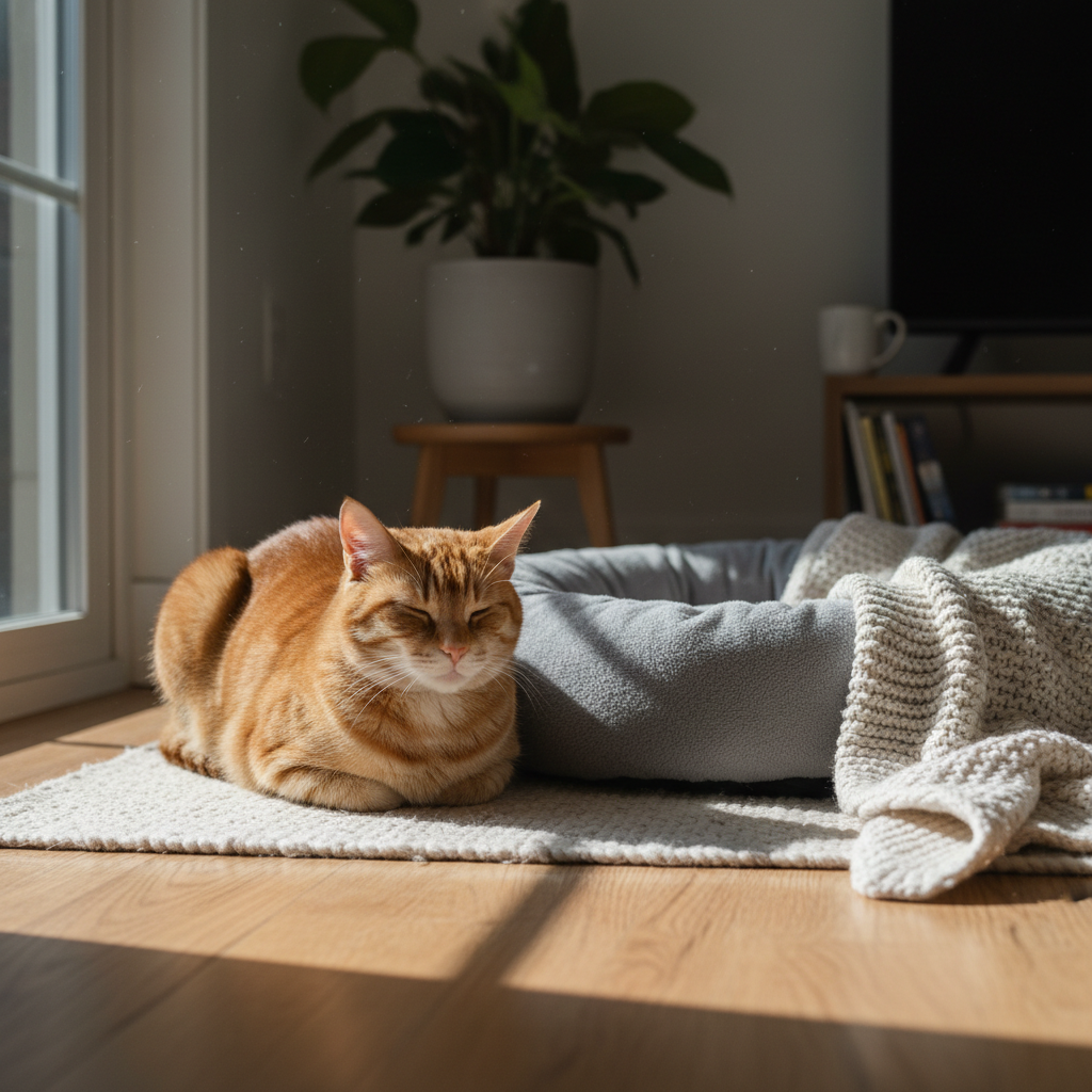 冬天讓貓咪健康穩定的保暖習慣與照護細節畫面