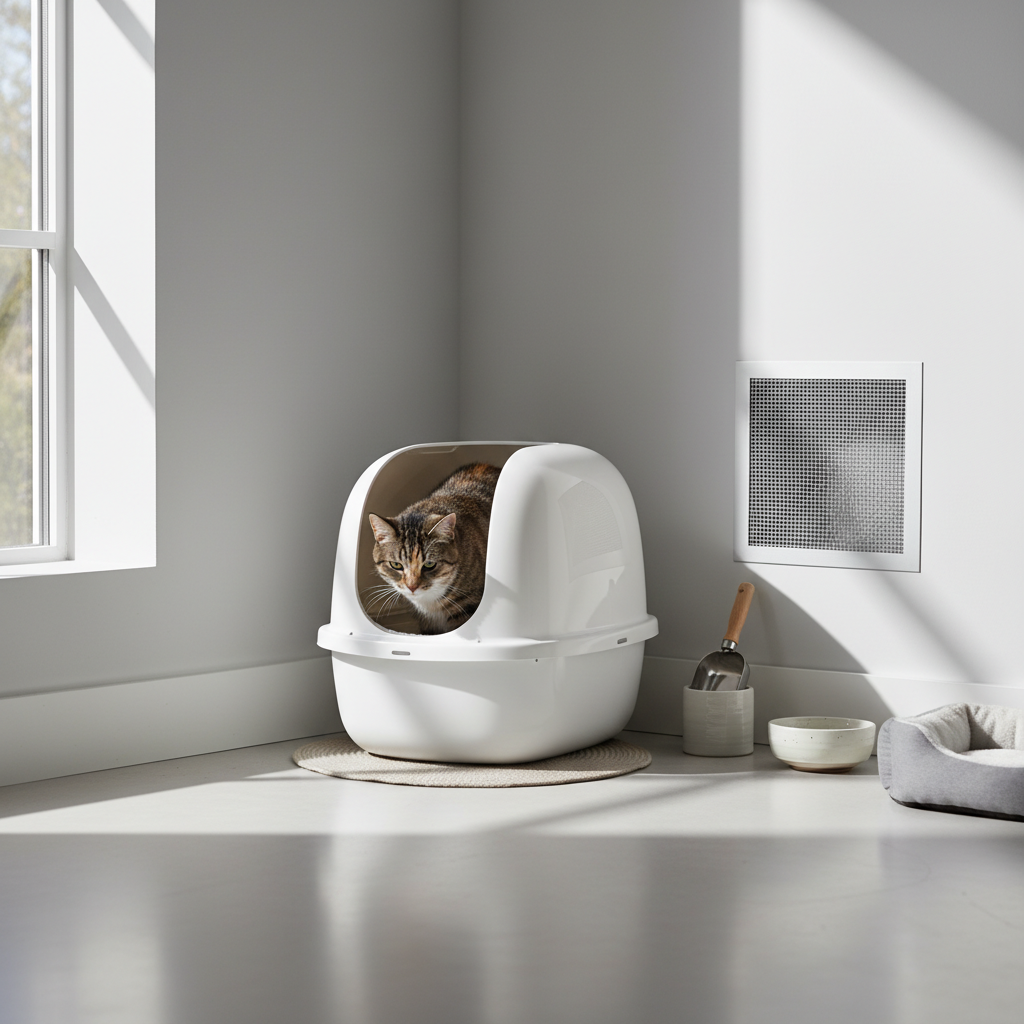 打造舒適貓砂區：通風與清潔全攻略