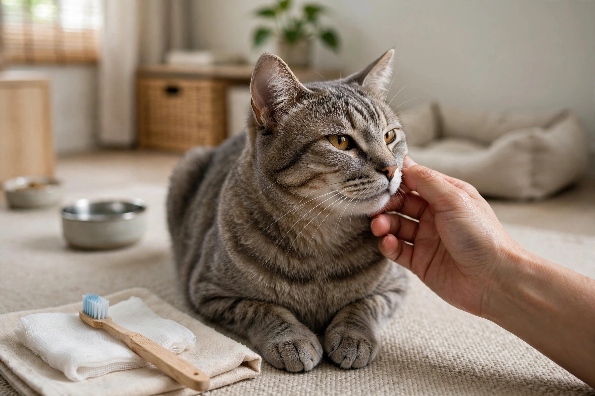 飼主日常觀察貓咪口腔與進食狀況
