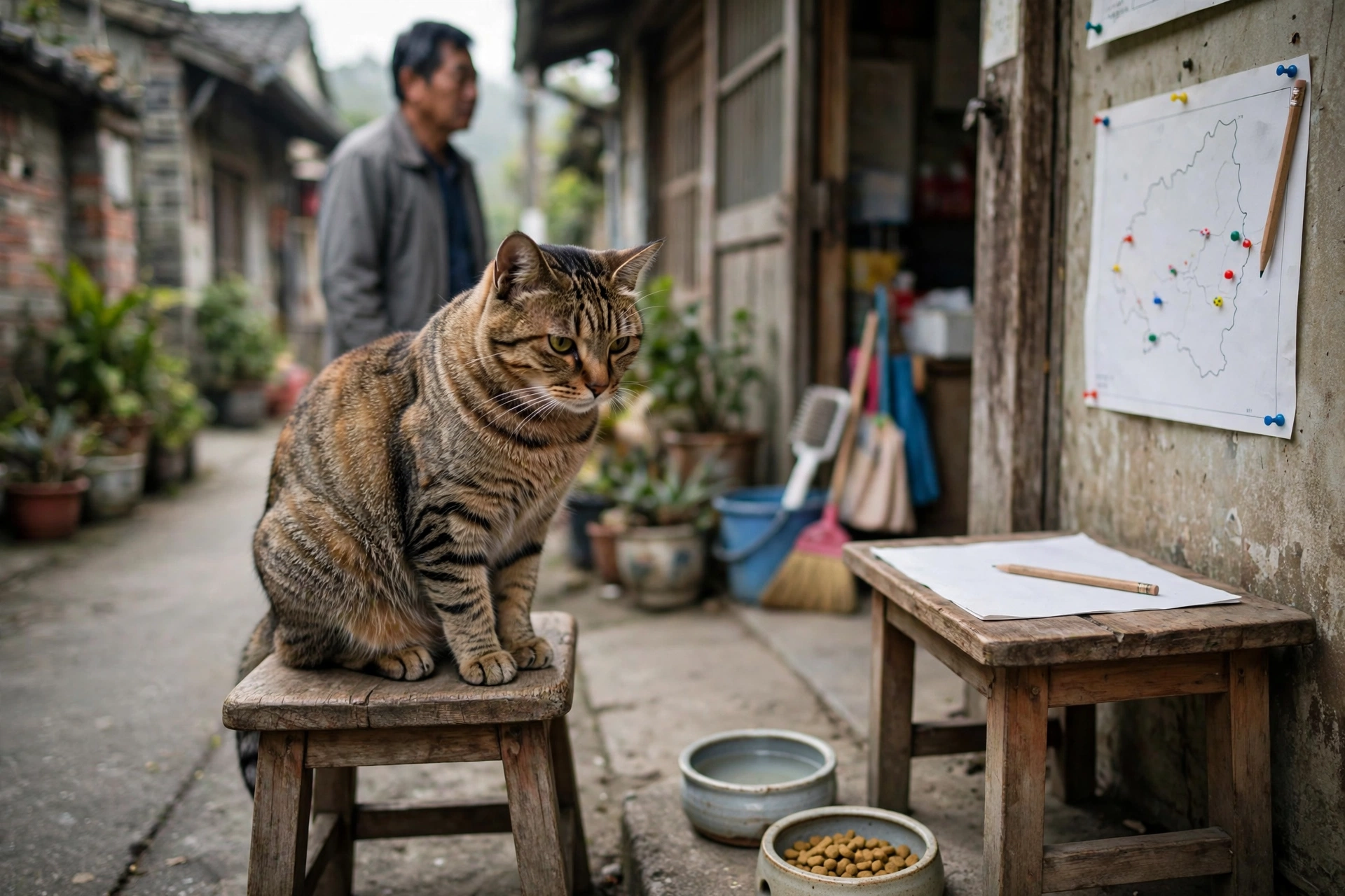 猴硐TNVR貓口普查後店家與居民共同回報貓況，建立社區貓地圖
